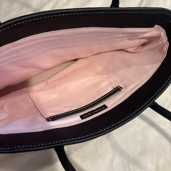 Victoria's Secret Black Tote with Silver Details - Picture 3 of 4